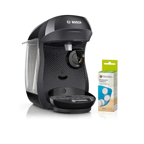 Bosch Tassimo Happy Kapselmaschine TAS102EA, über 70 Getränke, schwarz