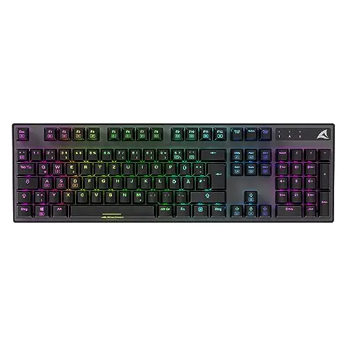 Sharkoon Skiller SGK20 RGB Gaming Tastatur mit mechanischen Huano Red Schaltern