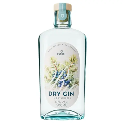 Burgen Drinks Dry Gin Bio - Klassisch fruchtig mit Wacholder und Orange (0,5 l)