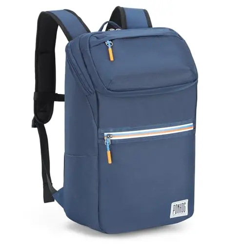 Ponhog Wasserabweisender Tagesrucksack für Uni - Lässiger 17 Zoll Laptop Rucksack für Männer und Frauen