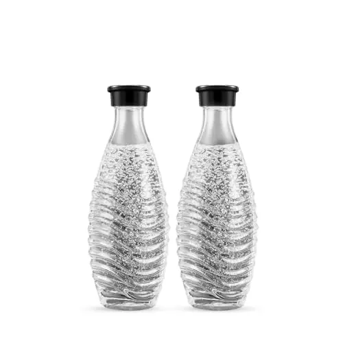 Sodastream 0,7L Glaskaraffen für CRYSTAL & PENGUIN, 2er-Pack, spülmaschinenfest