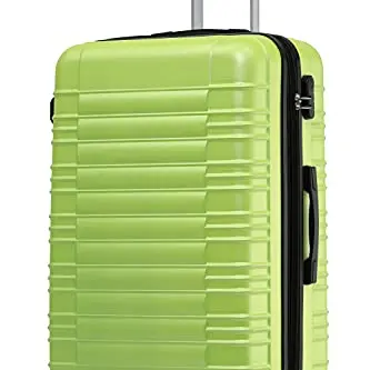 BEIBYE 2088 Zwillingsrollen Reisekoffer Set M-L-XL (Grün, Größe L)