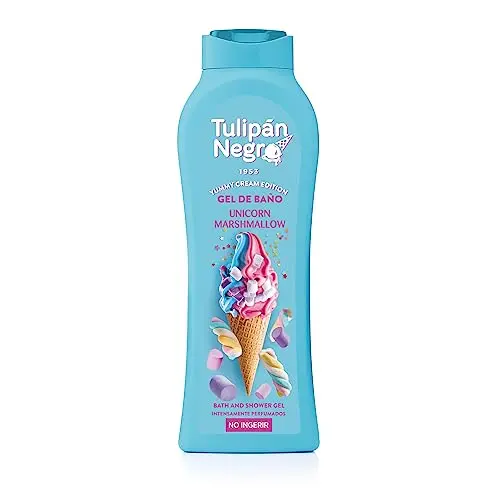 Tulpe Schwarz Duschgel Unicorn Marshmallow, 650 ml, feuchtigkeitsspendend