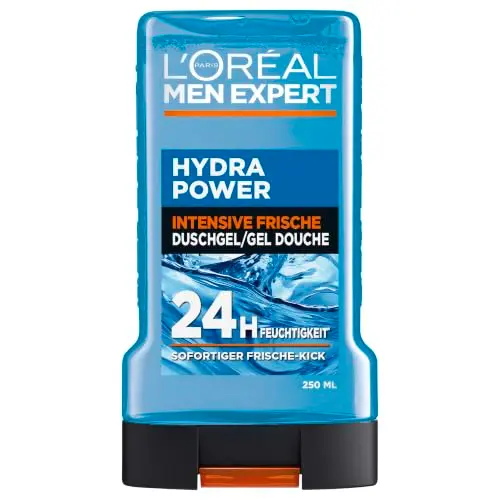 L'Oréal Paris Men Expert Hydra Power Duschgel für Körper, Haar und Gesicht, 250 ml