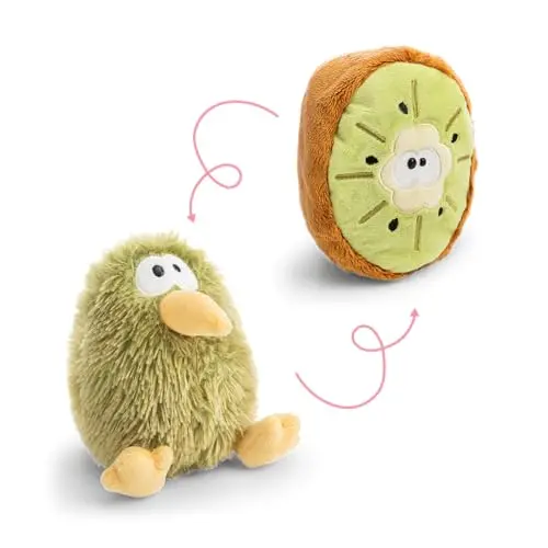 NICI Kuscheltier Kiwi 15cm, 2-in-1 Wendefunktion, weich zum Kuscheln und Spielen