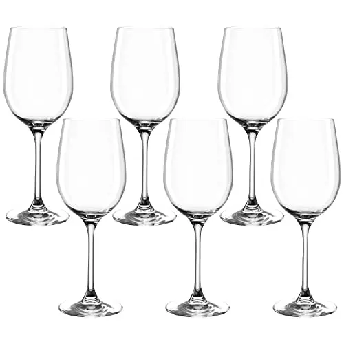 LEONARDO HOME Ciao Weißwein-Kelch, spülmaschinenfest, 6er Set, 370 ml