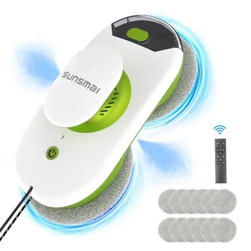 SUNSMAI S60-1A Mini Green Fensterputzroboter mit Sprühfunktion, automatischer Fensterreiniger, anti-verstopfungsfrei