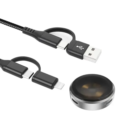 ELUTENG Magnetisches 4-in-1 Ladegerät für Apple Watch, tragbares kabelloses Ladegerät für Series 1-11, SE, Ultra