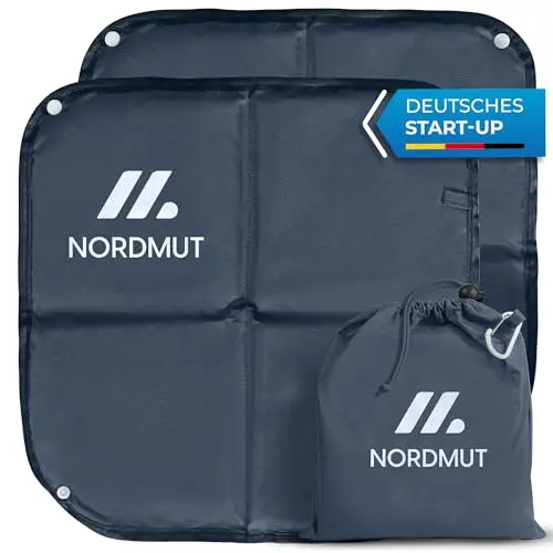 NORDMUT® Faltbares Sitzkissen für Outdoor - Wasserdichtes Kissen für Camping, Wandern und Stadion