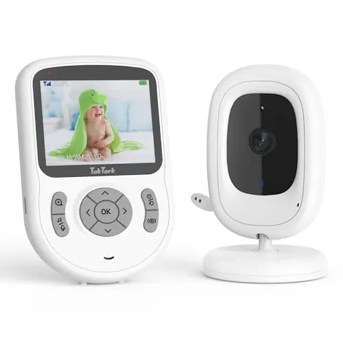 TakTark Babyphone mit Kamera, 2,8'' HD, 1000ft Reichweite, 20h Akku, Nachtsicht, VOX, Zwei-Wege-Gespräch