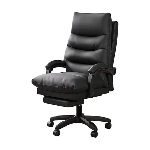 Future Warrior Bürostuhl mit hoher Rückenlehne, höhenverstellbar, PU-Leder, ergonomisch, ideal für Büro und Zuhause