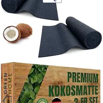 Pangolino Kokosmatte 2er Set für Winterschutz, Blau, 1,5 x 0,5 m
