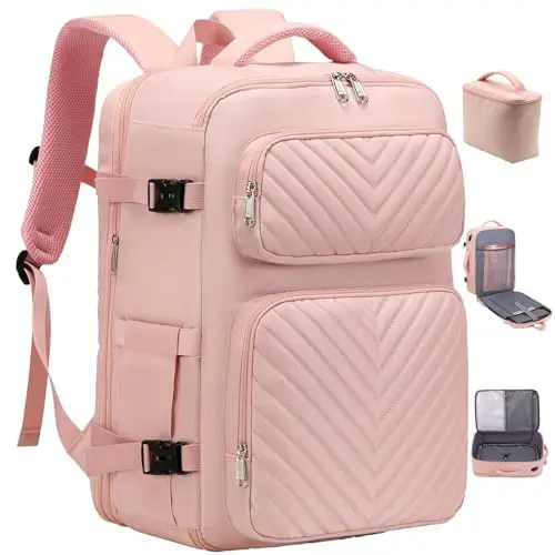 HDeye Damen-Reiserucksack, erweiterbar, 17.3