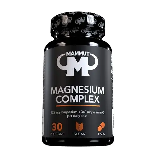 Mammut Nutrition Magnesium Kapseln, 4 Magnesiumformen, 90 Stück, 375 mg