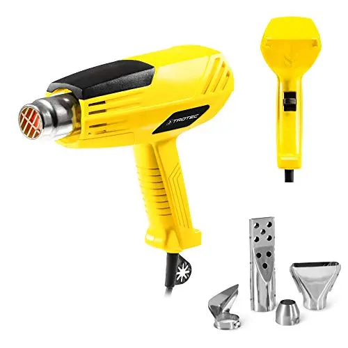 TROTEC Heißluftgebläse HyStream 200 – 2.000 W, 350–550 °C, 2 Stufen, mit 4 Düsen, leicht & ergonomisch für Farbentfernung, Schrumpfen, Löten