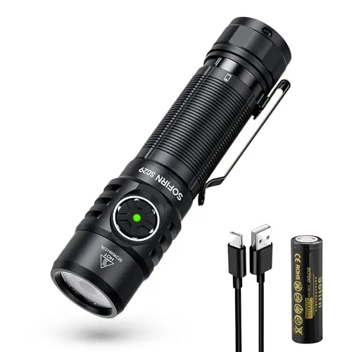 Sofirn SC29 USB C Taschenlampe 3000 Lumen EDC Taschenlampe für Outdoor und Camping