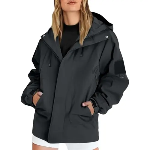 Damen Regenjacke atmungsaktiv, wasserdicht, winddicht und leicht für Outdoor, Trekking und Fahrrad