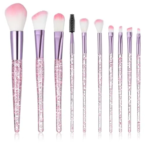 10er Glitzer Make-Up Pinselset für perfekten Make-Up-Look