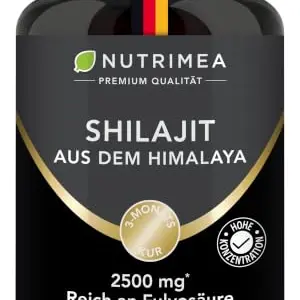 Shilajit Kapseln Himalaya Hochdosiert 2500mg Nutrimea