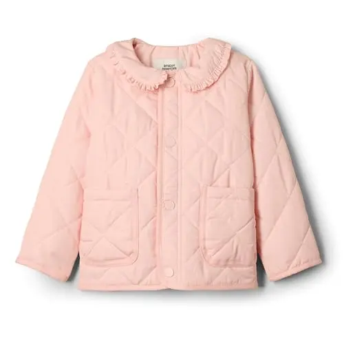 Amazon Essentials Baby-Mädchen Feldjacke mit Rüschen, Rosa, 18 Monate