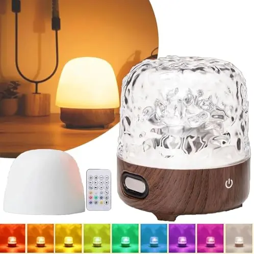 Umikk Ocean Wave Lampe mit Bluetooth, 16 Farben, Nachtlicht & Fernbedienung – Dekoration für Schlafzimmer & Wohnzimmer