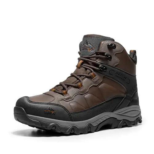 NORTIV 8 Herren Trekkingschuhe Wanderschuhe Dunkelbraun 44