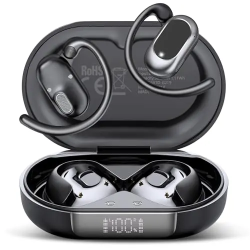 STECEi KI Übersetzer Kopfhörer, 3-in-1 Bluetooth, Echtzeit Sprachübersetzung, 164 Sprachen, Schwarz