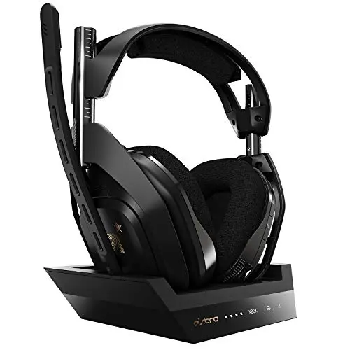 ASTRO A50 Wireless Gaming-Headset mit Ladestation - Schwarz/Gold, für Xbox und PC