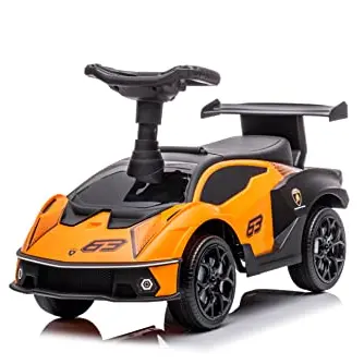 TURBO CHALLENGE Lamborghini Lauflernhilfe Orange - Kinderspielzeug ab 12 Monaten