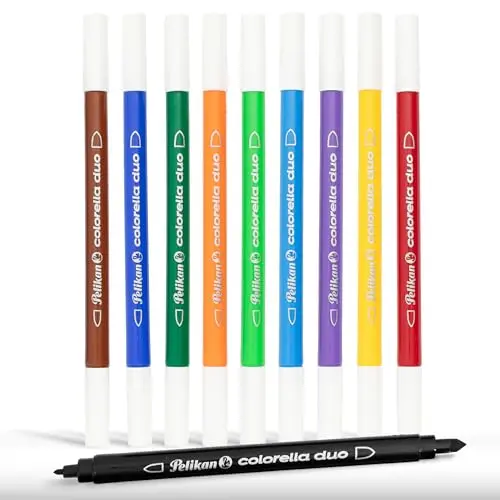 Pelikan Colorella Duo Filzstifte, 10 Farben im Etui