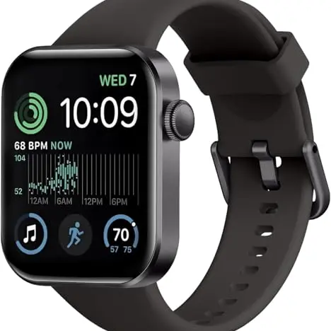 Smartwatch für Damen und Herren, 1,85" HD-Display, 140+ Sportmodi, IP68 wasserdicht, Fitness Tracker für iOS und Android