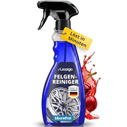 LICARGO FerroActive Felgenreiniger (750 ml) kraftvolle, säurefreie Felgenpflege für Alu, Stahl & Chrom, pH-neutral, materialschonend