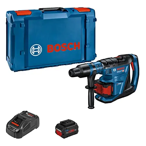 Bosch Professional 18V Bohrhammer GBH 18V-40 C mit 2x Akku und Schnellladegerät