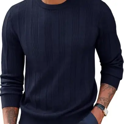 PJ PAUL JONES Herren Pullover Casual Marineblau