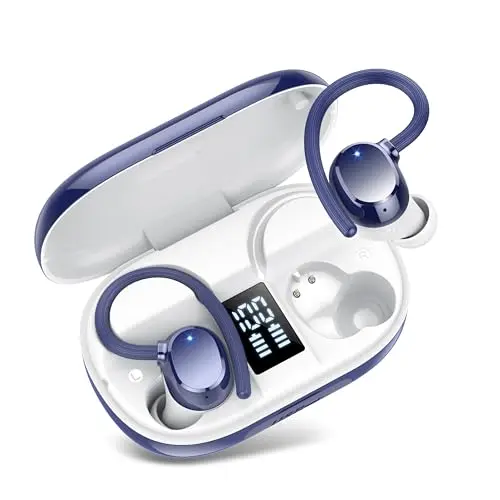 Kopfhörer kabellos Bluetooth 5.3, In Ear, Noise Cancelling, IP7 wasserfest, 128 Std. Akku, LED-Anzeige, HiFi Stereo