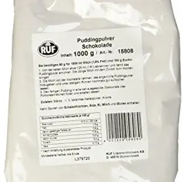 RUF Schokoladen-Pudding, 5er Pack (5x1000g) - Ideal für Großküche und Kantine, ohne Zusatzstoffe