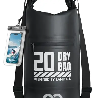 Lamicall Dry Bag wasserdichte Tasche 5L–40L, robust & wasserdicht für Wassersport, Strand & Boot