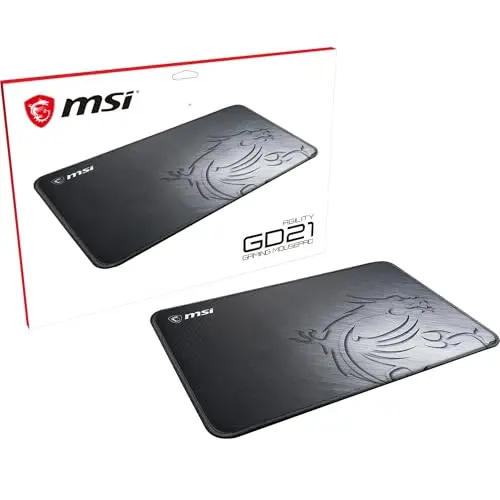 MSI Agility GD21 - Gaming Mauspad mit Seidentextur, rutschfester Unterlage - 320 x 220 mm