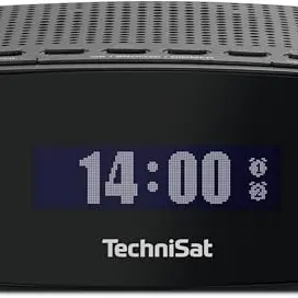 TechniSat TECHNIRADIO 50 - Kompakter Radiowecker mit Dual-Alarm und großem LCD-Display, schwarz