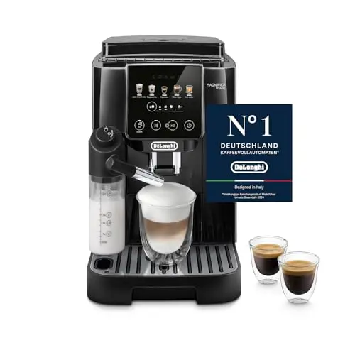 De’Longhi Magnifica Start Kaffeevollautomat mit One-Touch-Funktionen und Milchaufschäumer, Schwarz