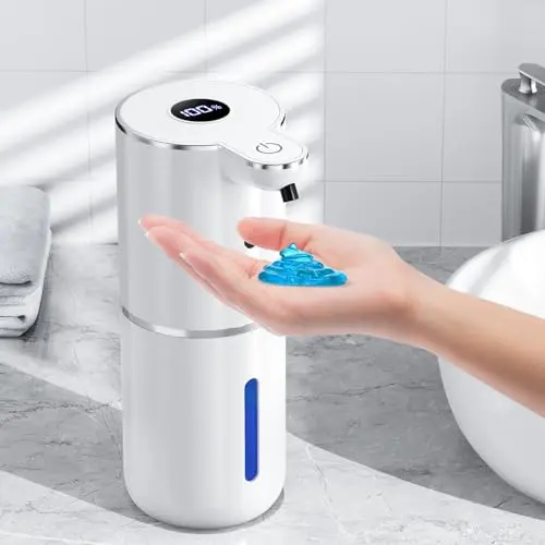 Automatischer Seifenspender mit digitaler Anzeige, 380ml, berührungslos & wiederaufladbar, ideal für Bad & Küche