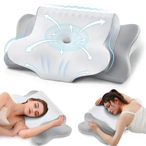 KOOTETA Memory Foam Kissen – Ergonomisches Nackenkissen für Seiten-, Rücken- und Bauchschläfer