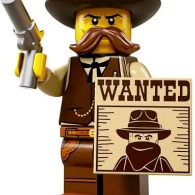 LEGO Serie 13 Minifiguren – Sheriff Western mit Schild und Pistole