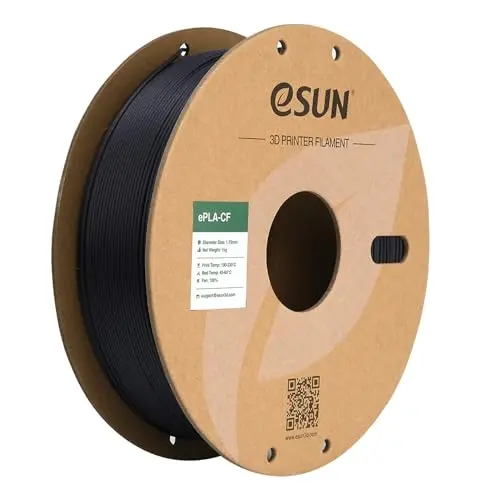 eSUN Carbon Fiber Filled PLA Filament 1.75mm, 1kg, Maßgenau +/- 0.03mm, Lila, für 3D-Drucker