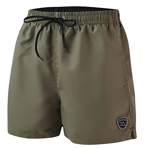 Zagano Badehose Herren lang grün Olive, Gr. M