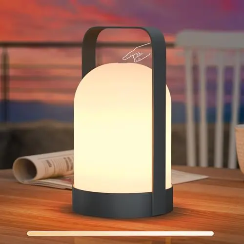 RWWR LED Akku Lampe - Dimmbar, USB Aufladbar, Kabellos für Camping, Garten und Balkon