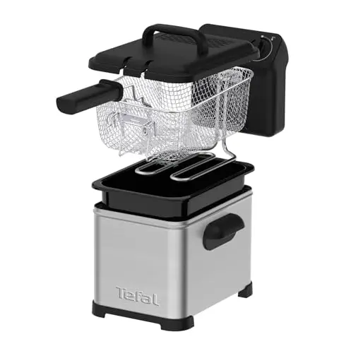 Tefal Family Pro Access Fritteuse 4,0L - 3000W, Edelstahl, Schwarz, leichte Reinigung, knusprige Pommes