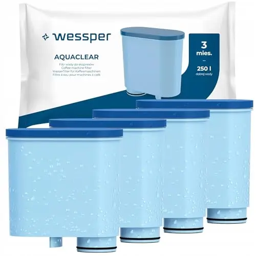 Wessper Wasserfilter Kartuschen für Philips Aquaclean & Saeco - 4er Pack