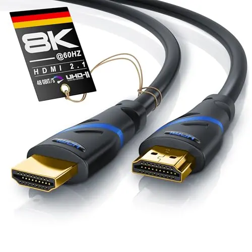 CSL 8k HDMI Kabel 2.1 - 2m - Ultra High Speed für Gaming und TV