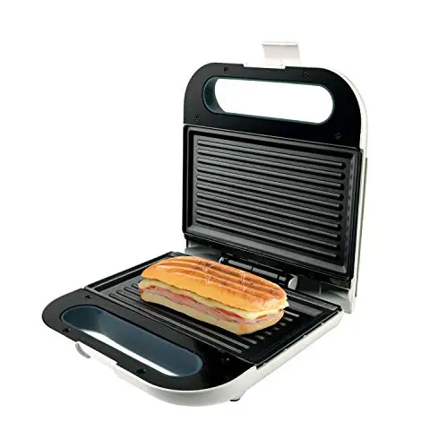 Taurus Mysandwich Toaster 800 W für 2 Sandwiches - Weiß mit Antihaftbeschichtung
